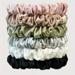 100% 22 Momme Mulberry Silk Scrunchies